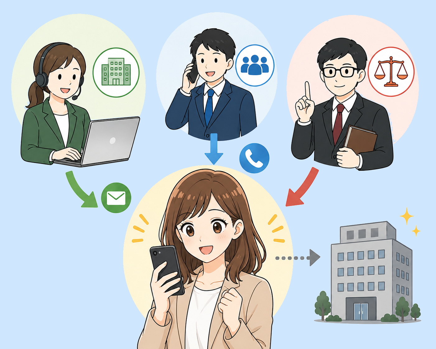退職代行の種類と違い